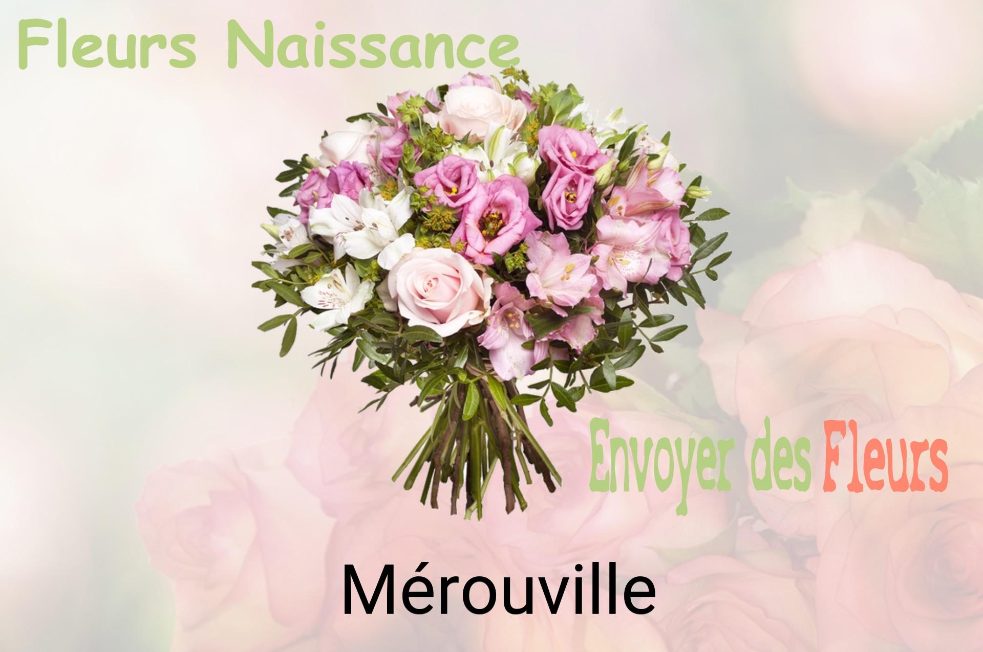 Bouquet de fleurs de naissance livré à Mérouville